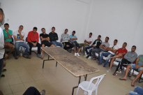 بالصور: فريق أبناء اللد يجتمع لبحث سبل الفوز في مباراة اليوم أمام مكابي ام الفحم